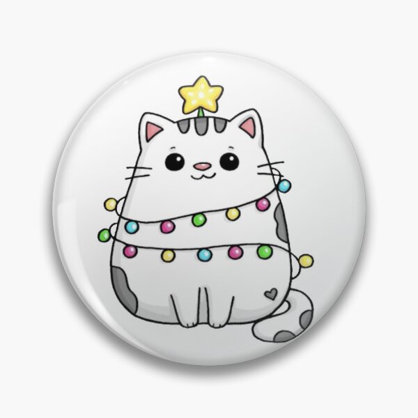 Item preview, Cute White Cat With Christmas Lights Design designed and sold by AkaReddie94.