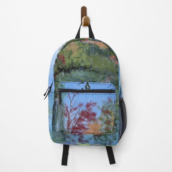 Item preview, Monet's lily pond lake in autumn designed and sold by mazarte.