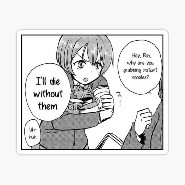 Why are you grabbing all the instant noodles? - Love LIve Sticker