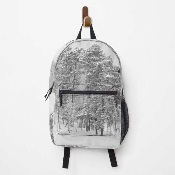 Item preview, The pines by the fields. Parkkuu winter 2023  bw designed and sold by Jouko Lehto Photography.