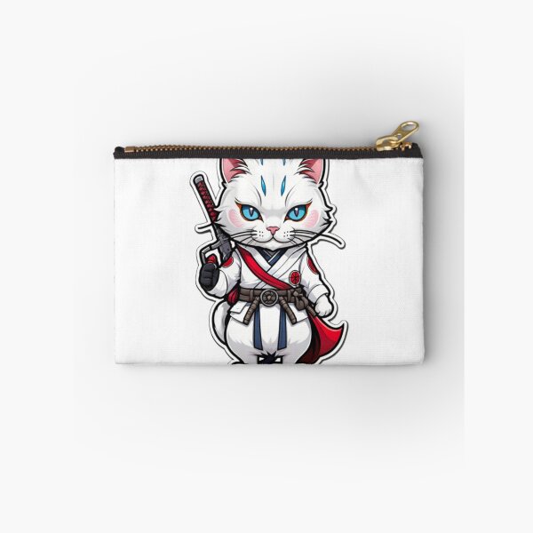 Item preview, Cool White cat assassin samurai Japan culture designed and sold by KorArtStudio.