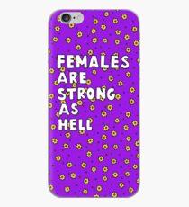 Vinilo o funda para iPhone Las mujeres son fuertes como el infierno