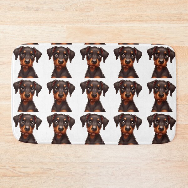 Item preview, Cute Doberman Puppy with Natural Ears designed and sold by Delamoon.