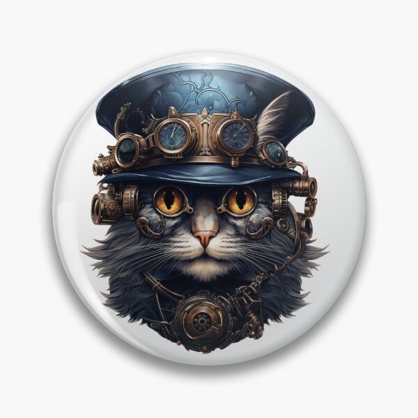 Item preview, Mechanical Mystique: Steampunk Cat in Modern Art designed and sold by LydieDigitalArt.
