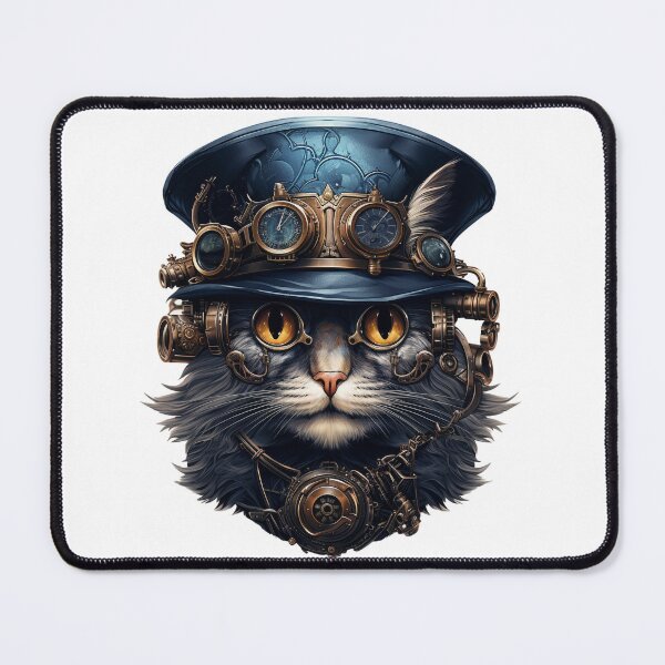 Item preview, Mechanical Mystique: Steampunk Cat in Modern Art designed and sold by LydieDigitalArt.