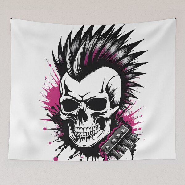 Item preview, Death metal skull design designed and sold by Metaverse8.