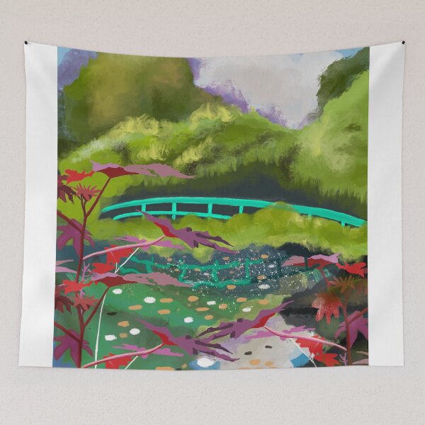 Item preview, Bridge over Monet's water lily pond in Giverny, France designed and sold by mazarte.