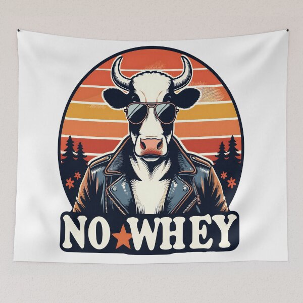 Item preview, Funny Vegan Cow No Whey Vintage Retro designed and sold by KitonicTees.