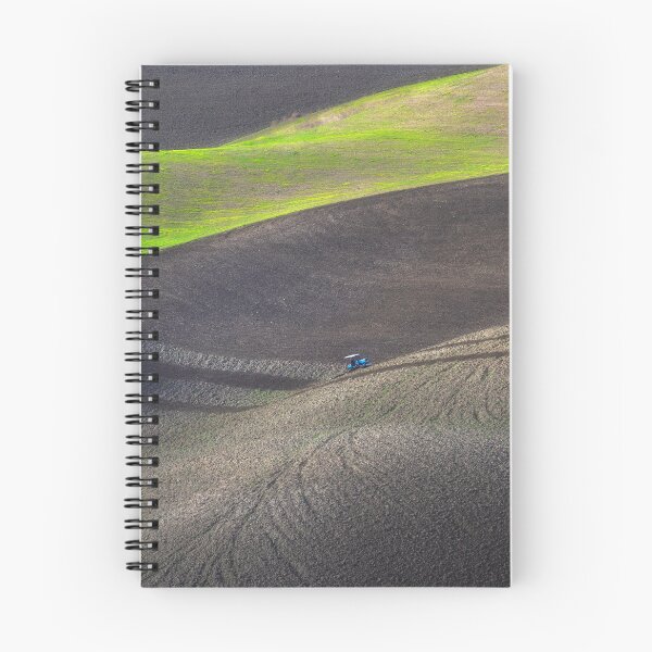 Item preview, Tractor plowing the fields in Tuscany at sunset. Italy designed and sold by Stefano Orazzini.