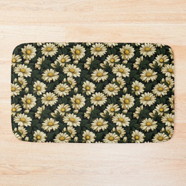 Item preview, Daisies Tile 08: Tiny Sunshine Smiles in a Field of White Petals designed and sold by TheBrainArt.