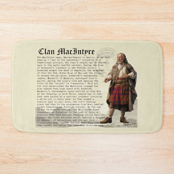 Artikelvorschau, Clan MacIntyre Geschichte des schottischen Clans entworfen und verkauft von BagTown Clans.
