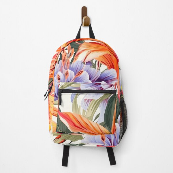 Item preview, Tropical leaves and flowers designed and sold by ooHalloo.