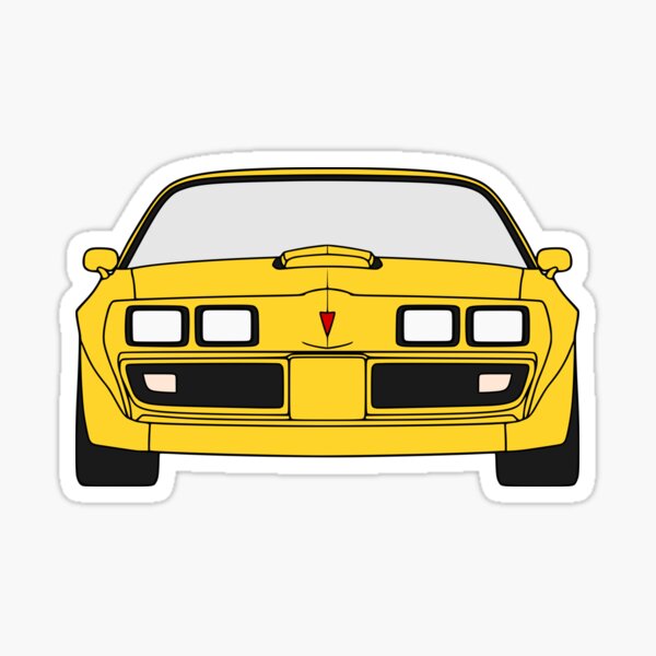 Aperçu de l'œuvre Pontiac Firebird Trans Am 1979-1981 jaune créée et vendue par EdimDesign.