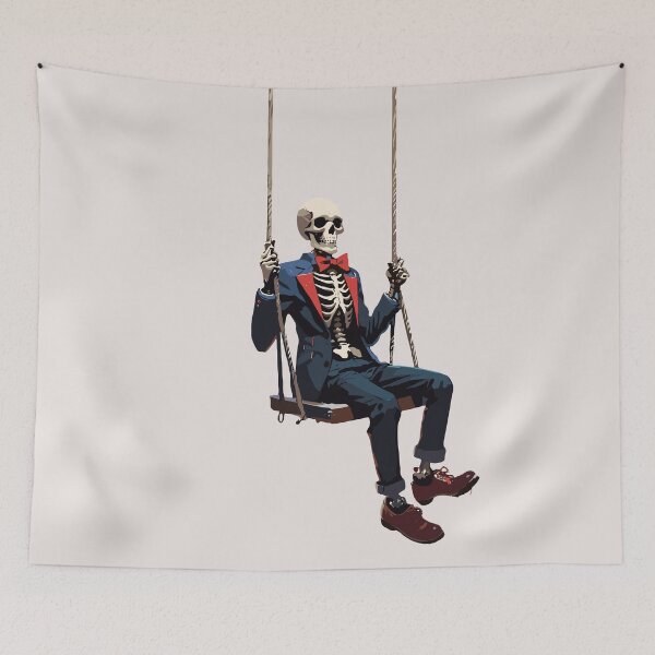Item preview, The Preppy Skeleton On The Swing designed and sold by DesignscapeWCF.