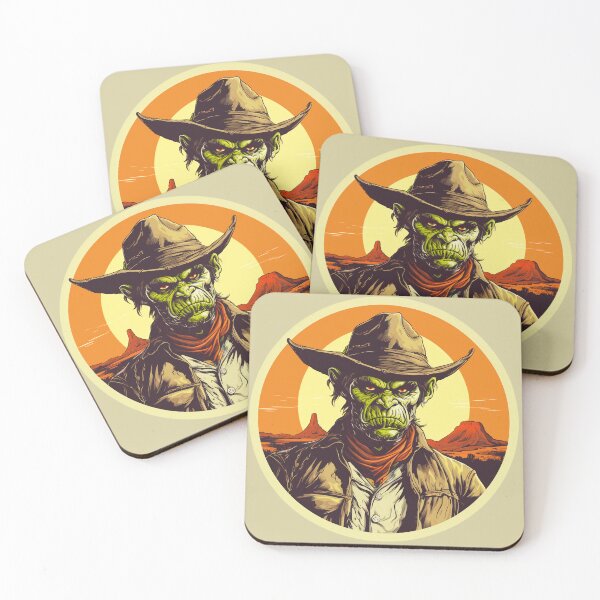 Item preview, Bandit cow-boy orc designed and sold by GruumchsGoods.