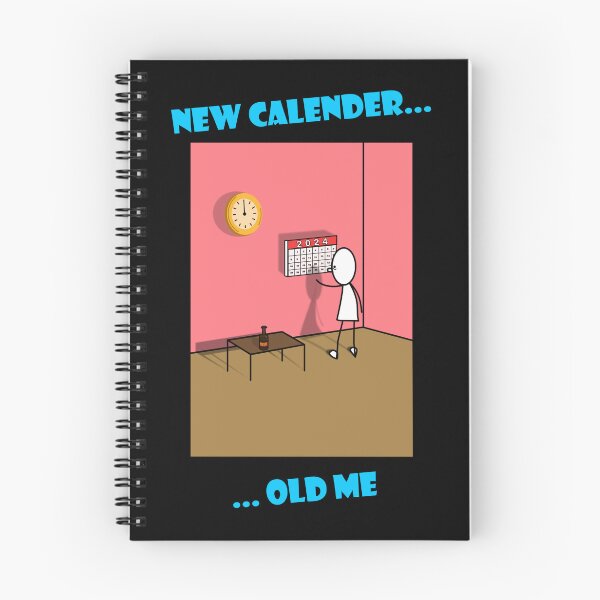 Item preview, New Calender Old Me - New Year's Joke designed and sold by Portraitvalley.