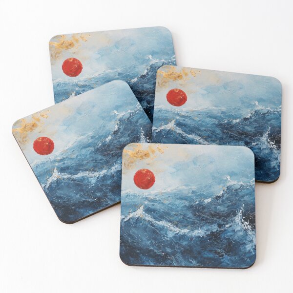 Item preview, Waves Kiss the Rising Sun designed and sold by Aaron Diprose.