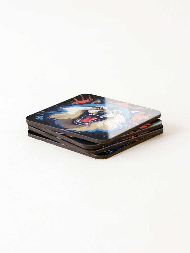 Thumbnail 4 of 5, Coasters (Set of 4), wolf designed and sold by Ultimate-Rabbit.