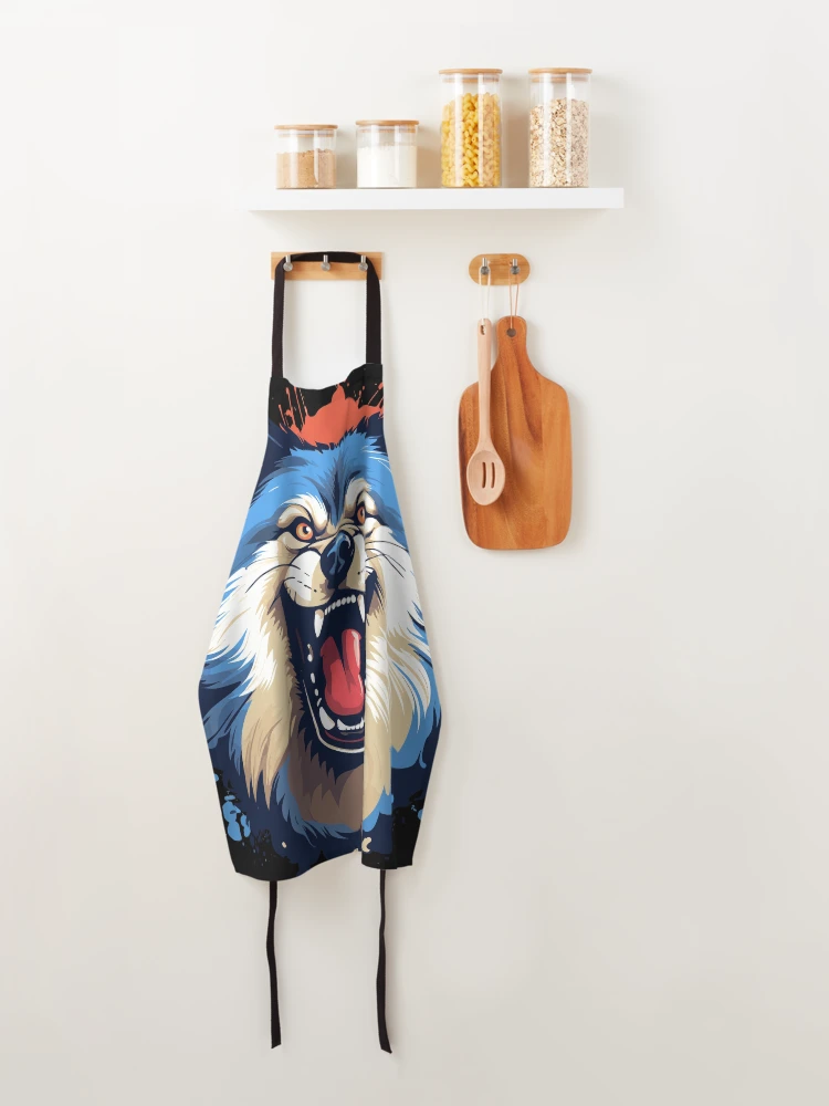 Thumbnail 4 of 6, Apron, wolf designed and sold by Ultimate-Rabbit.