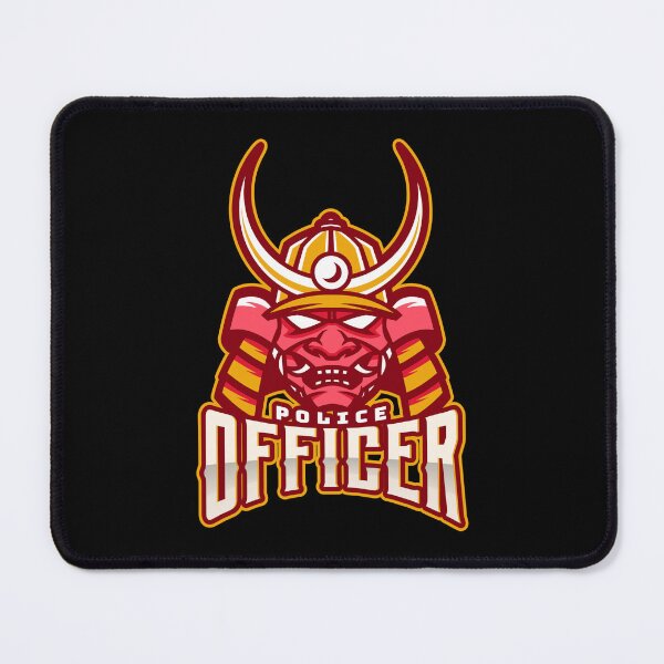 Item preview, Police Officer Design with Samurai Character designed and sold by PRIVARSHU.