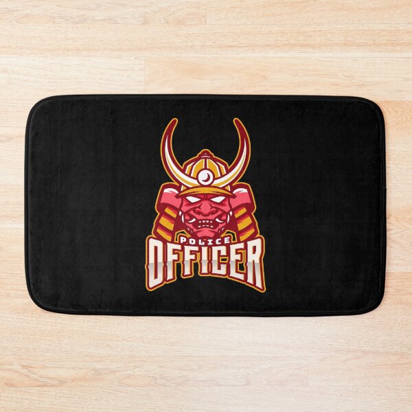 Item preview, Police Officer Design with Samurai Character designed and sold by PRIVARSHU.
