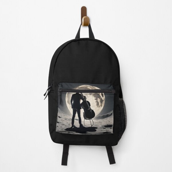Item preview, A man with a cello on the moon designed and sold by LTI-Stickers.