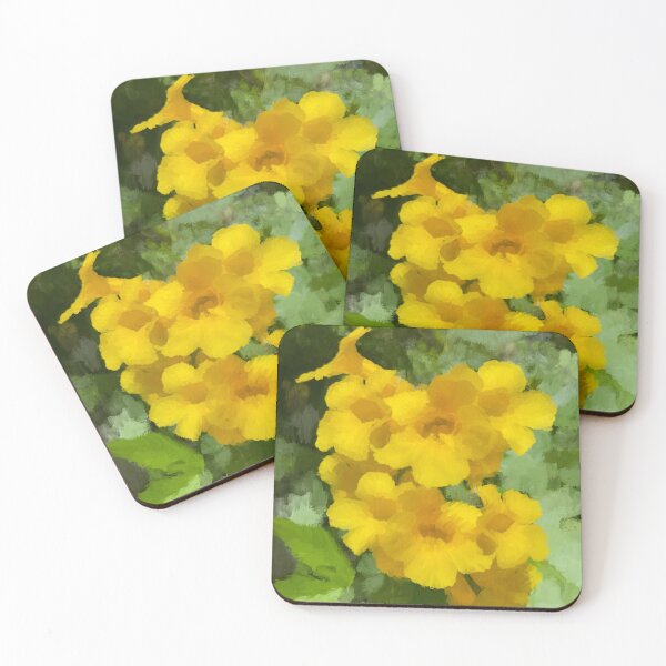 Item preview, Golden trumpet flowers designed and sold by Flowersonstuff.