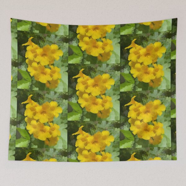 Item preview, Golden trumpet flowers designed and sold by Flowersonstuff.