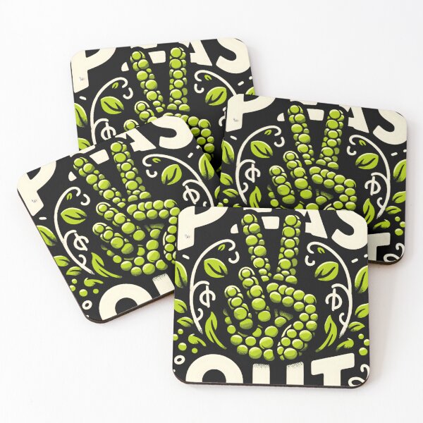 Item preview, Peas Out Funny Vegan Vegetarian Food designed and sold by KitonicTees.