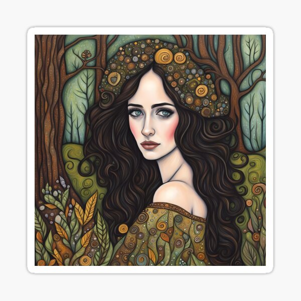 Item preview, Eva Green as a fairy in the woods designed and sold by Colin Bentham.