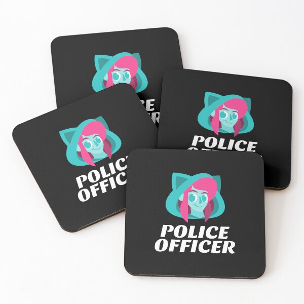Item preview, Police Officer Design with Smiling Female Character designed and sold by PRIVARSHU.