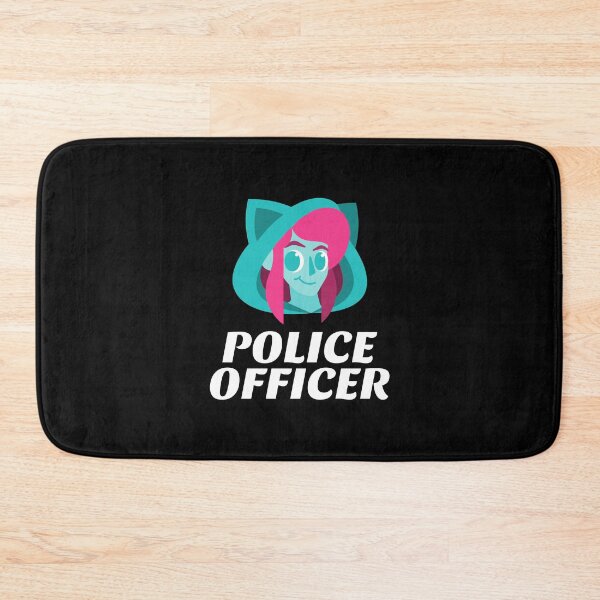 Item preview, Police Officer Design with Smiling Female Character designed and sold by PRIVARSHU.