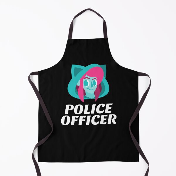 Item preview, Police Officer Design with Smiling Female Character designed and sold by PRIVARSHU.