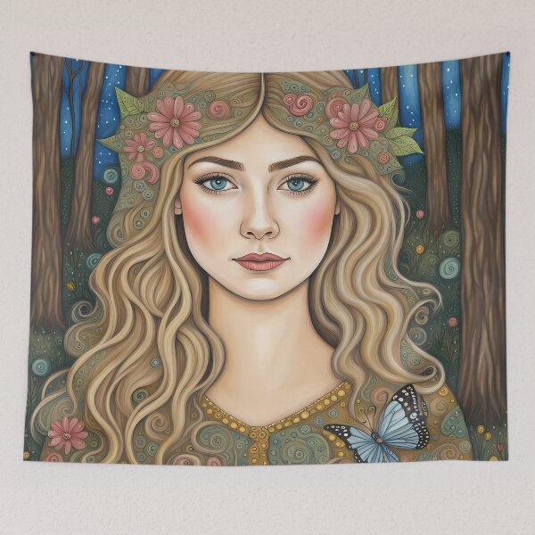 Item preview, Rosamund Pike as a fairy in the woods designed and sold by Colin Bentham.
