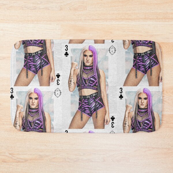 Item preview, 3 of Clubs wrestling diva playing card artwork designed and sold by PopRealistArt.