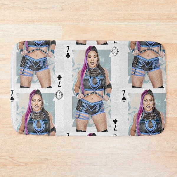 Item preview, 7 of Clubs wrestling diva playing card artwork designed and sold by PopRealistArt.