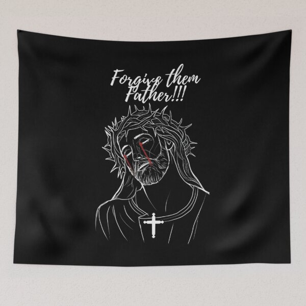 Item preview, Forgive them Father / design print /religion Jesus Christ  designed and sold by patternshoprad.
