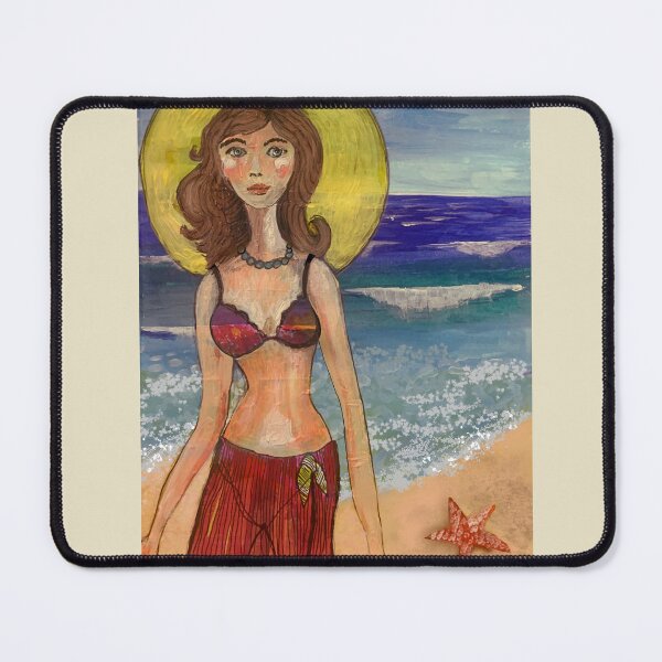 Item preview, Cool bikini girl on sunny beach designed and sold by mazarte.