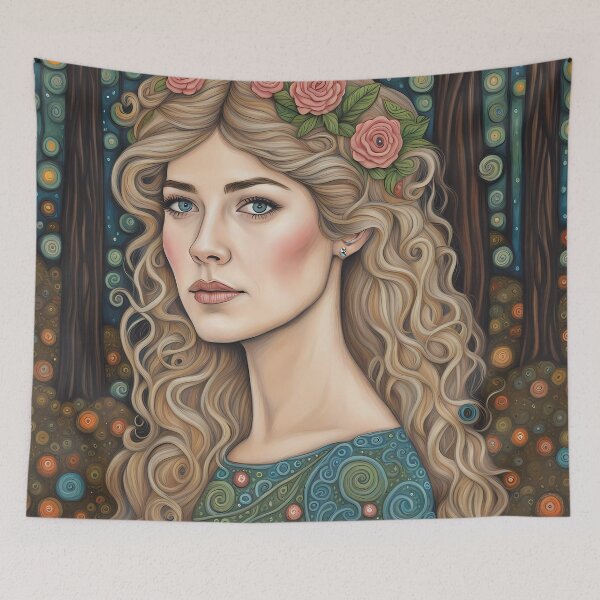 Item preview, Rosamund Pike as a fairy in the woods designed and sold by Colin Bentham.