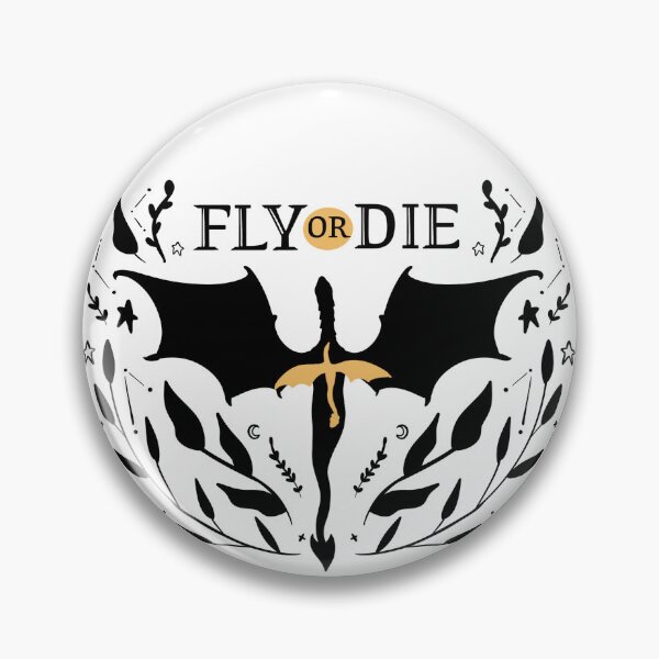 Item preview, Fly or Die Black and Yellow Fourth wing | Rebecca Yarros, Xaden, Violet, Tairne, Romantasy designed and sold by EmiDoodlesJapan.