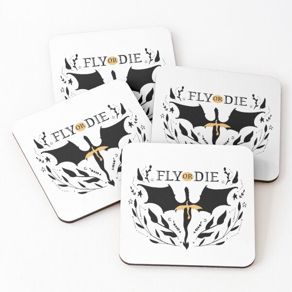 Item preview, Fly or Die Black and Yellow Fourth wing | Rebecca Yarros, Xaden, Violet, Tairne, Romantasy designed and sold by EmiDoodlesJapan.