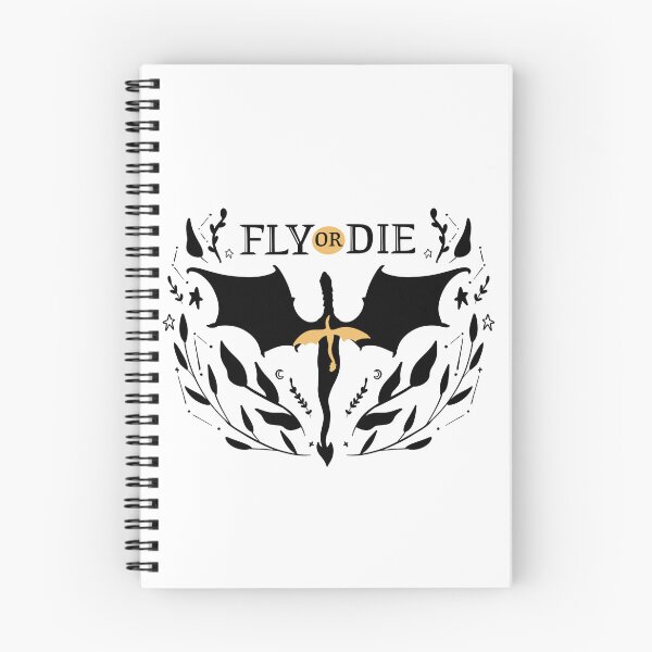 Item preview, Fly or Die Black and Yellow Fourth wing | Rebecca Yarros, Xaden, Violet, Tairne, Romantasy designed and sold by EmiDoodlesJapan.