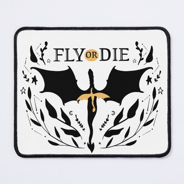 Item preview, Fly or Die Black and Yellow Fourth wing | Rebecca Yarros, Xaden, Violet, Tairne, Romantasy designed and sold by EmiDoodlesJapan.