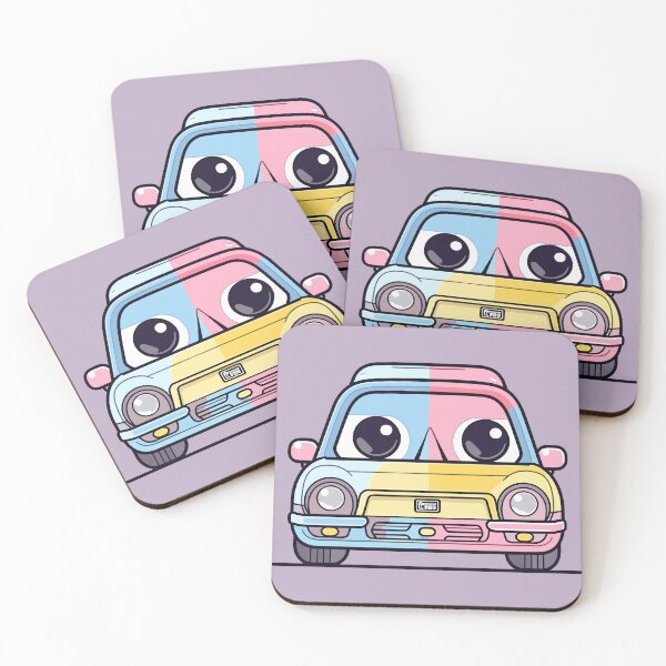 Item preview, Car Bliss: Colorful Kawaii Commute designed and sold by DigitalGraphic1.