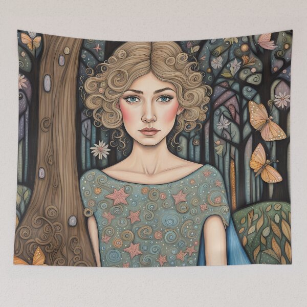 Item preview, Rosamund Pike as a fairy in the woods designed and sold by Colin Bentham.
