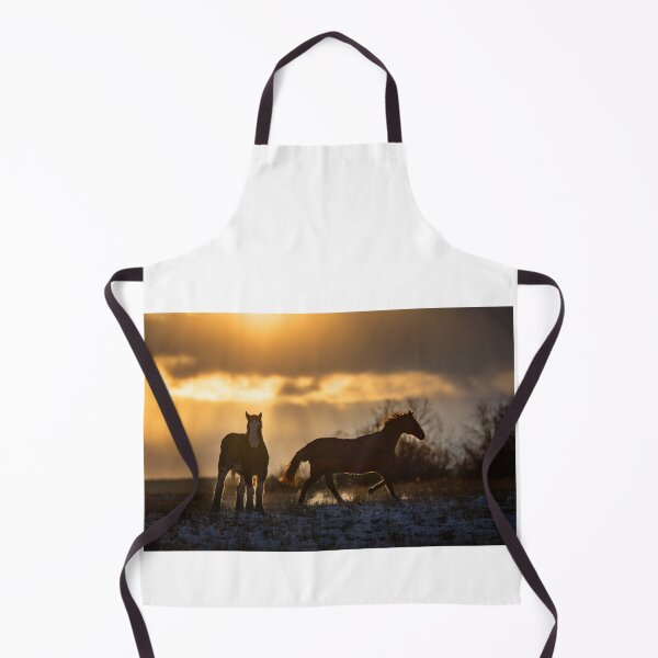Item preview, Horses in a winter sunset designed and sold by James Cumming.