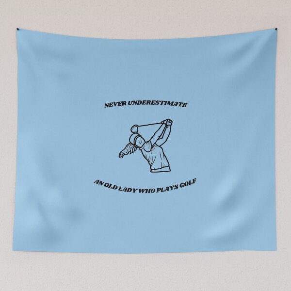 Item preview, Never Underestimate An old Lady Who Plays Golf - Lady Plays Golf - Women Plays Golf Poster designed and sold by CYGIS STORE.
