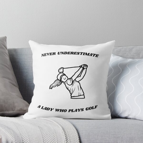 Item preview, Never Underestimate A Lady Who Plays Golf - Lady Plays Golf - Women Plays Golf Poster designed and sold by CYGIS STORE.