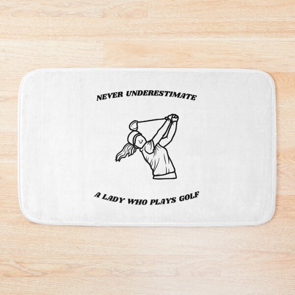 Item preview, Never Underestimate A Lady Who Plays Golf - Lady Plays Golf - Women Plays Golf Poster designed and sold by CYGIS STORE.