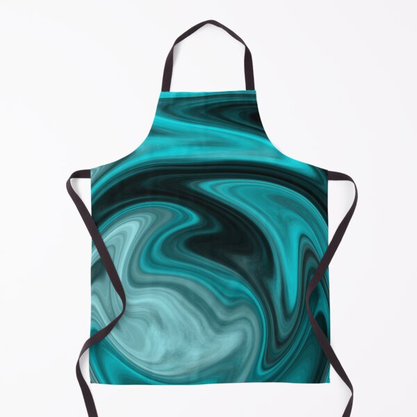 Item preview, Teal Blue wavey ocean - liquid art - acrylic pattern - wavy texture designed and sold by stayartsy07.